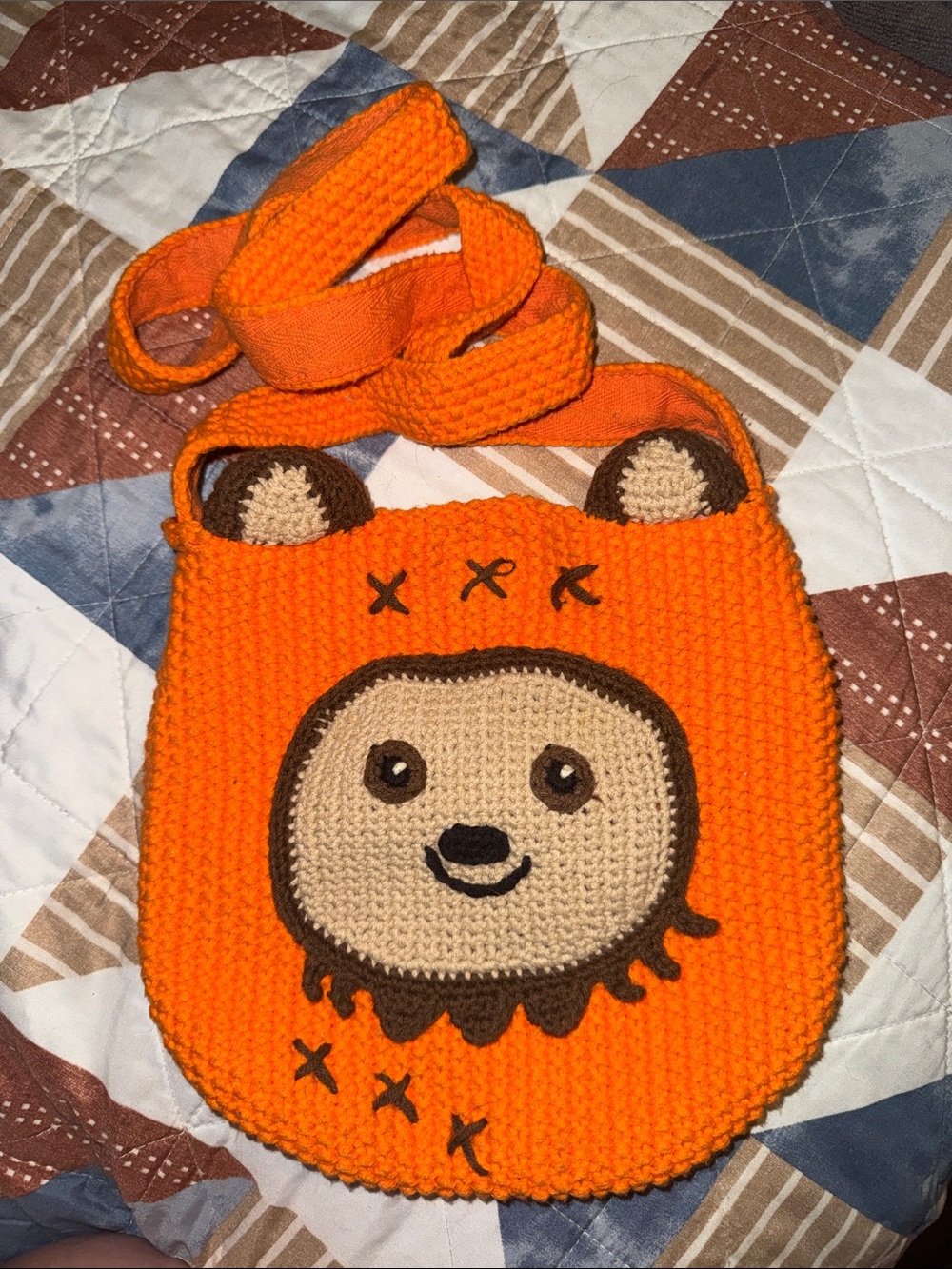 Her Universe Ewok Crossbody Orange Crochet Bag